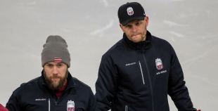 FOTO: Latvijas U-18 hokeja izlases treniņš