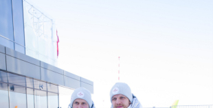 FOTO: Latvijas hokeja izlases dodas uz Pekinas olimpiskajām spēlēm