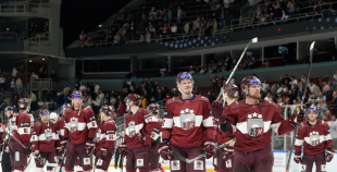 Latvijas izlase pirmajā spēlē atzīst Norvēģijas pārākumu