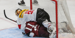 Latvijas izlase arī otrajā mačā piekāpjas Šveicei 