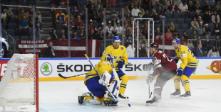 PČ: Latvja - Zviedrija 0:2
