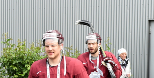 Latvijas hokeja izlases treniņš 07.05.2017.