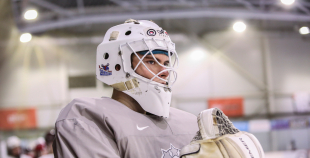 FOTO: Latvijas U-20 hokeja izlases treniņš