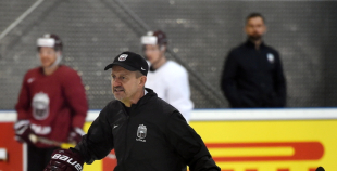 Latvijas hokeja izlases treniņš 07.05.2017.