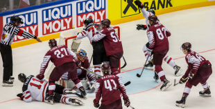 FOTO: Latvija - Kanāda (1:2 pag.)