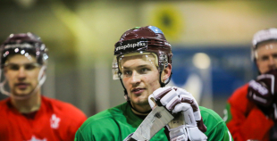 FOTO: Latvijas izlases treniņš pirms došanās uz Dāniju