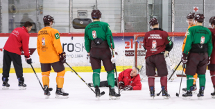 FOTO: Latvijas nacionālās izlases treniņš