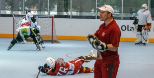 Latvijas inline hokeja izlase aizvada pirmo treniņu 