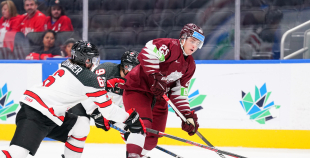 Latvijas U-20 izlase parāda raksturu un liek nodrebēt Kanādai