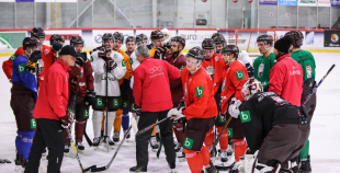 FOTO: Latvijas nacionālās izlases treniņš