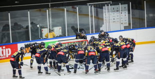 FOTO: "Kurbads" pagarinājumā izcīna uzvaru Latvijas čempionāta pirmajā finālspēlē