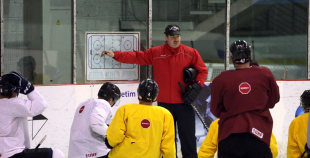 Latvijas hokeja izlases treniņš