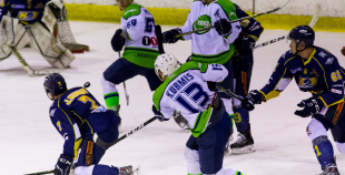 Virslīga: 4. finālspēle: HK Kurbads - HK Mogo 7:4