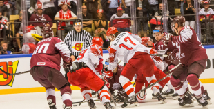 FOTO: Latvija - Dānija (1:0)