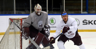 FOTO: Latvijas izlases treniņš (07.05.2018)