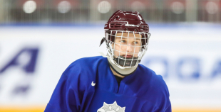 FOTO: Latvijas U-18 izlase "Arēna Rīga" aizvada treniņu pirms pasaules čempionāta 