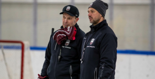 FOTO: Latvijas U-18 hokeja izlases treniņš