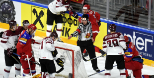 PČ: Latvija - Krievija 0:5 