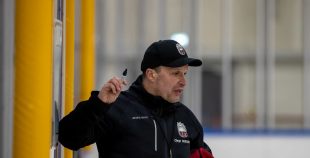 FOTO: Latvijas U-18 hokeja izlases treniņš