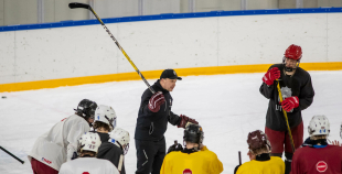 FOTO: Latvijas U-18 hokeja izlases treniņš