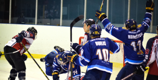 FOTO: HS "Rīga" - HK "Prizma" (3:1)