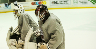 FOTO: U-20 izlases pirmdienas ledus treniņš "Volvo" ledus hallē 