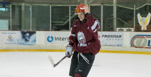 Latvijas hokeja izlases treniņš 24.03.2017.