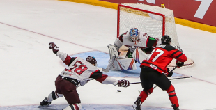 Pēdējā pārbaudes spēlē Latvijas piedzīvo neveiksmi pret zvaigžņoto Kanādu 