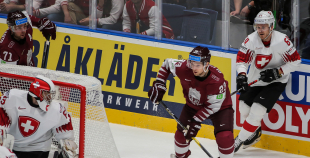 Latvijas izlase lieliski cīnās, taču mača izskaņā piekāpjas Šveicei