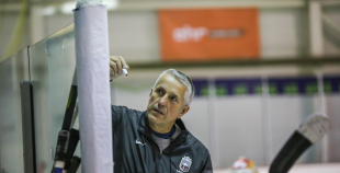 Latvijas izlases treniņš pirms došanās uz Franciju 