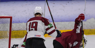 FOTO: Latvija U-18 - Latvijas U20 B komanda 2:1