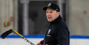 FOTO: Latvijas U-18 hokeja izlases treniņš