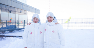 FOTO: Latvijas hokeja izlases dodas uz Pekinas olimpiskajām spēlēm