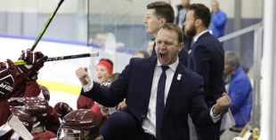 FOTO: Latvija - Kazahstāna (2:3 pēcspēles metienos)