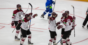 FOTO: Latvija - Slovēnija 2:1