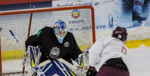 FOTO: Latvijas izlases treniņš "Volvo ledus hallē" (09.04.)