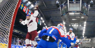 Latvijas U-18 izlasei fantastisks panākums pret Slovākijas vienaudžiem!