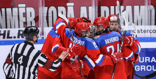 FOTO: Latvija U-18 - Krievija U-18 1:5