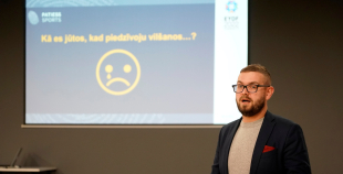 FOTO: Paziņo Latvijas izlases sastāvu un karognesēju Jaunatnes olimpiādei