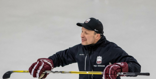 FOTO: Latvijas U-18 hokeja izlases treniņš