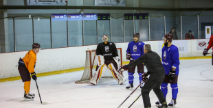 Latvijas izlases treniņš pirms došanās uz Franciju 