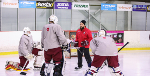 FOTO: Latvijas U-20 hokeja izlases treniņš