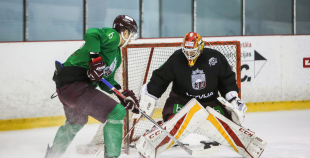 FOTO: Latvijas izlases treniņš pirms došanās uz Dāniju