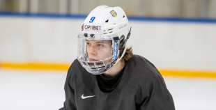 FOTO: Latvijas U-18 hokeja izlases treniņš