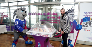 Lidostā “Rīga” atklāta IIHF Pasaules Čempionāta Hokejā informācijas un atpūtas zona faniem