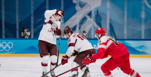 Latvijas hokeja izlase noslēdz olimpisko hokeja turnīru