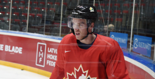 FOTO: Kanādas izlases treniņš "Arēna Rīga" 