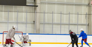 FOTO: Latvijas U-18 hokeja izlases treniņš