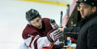 Latvijas hokeja izlases treniņš 24.03.2017.