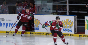 FOTO: Latvijas klubu izlase ar 9:2 sagrauj Ukrainas U-20 komandu